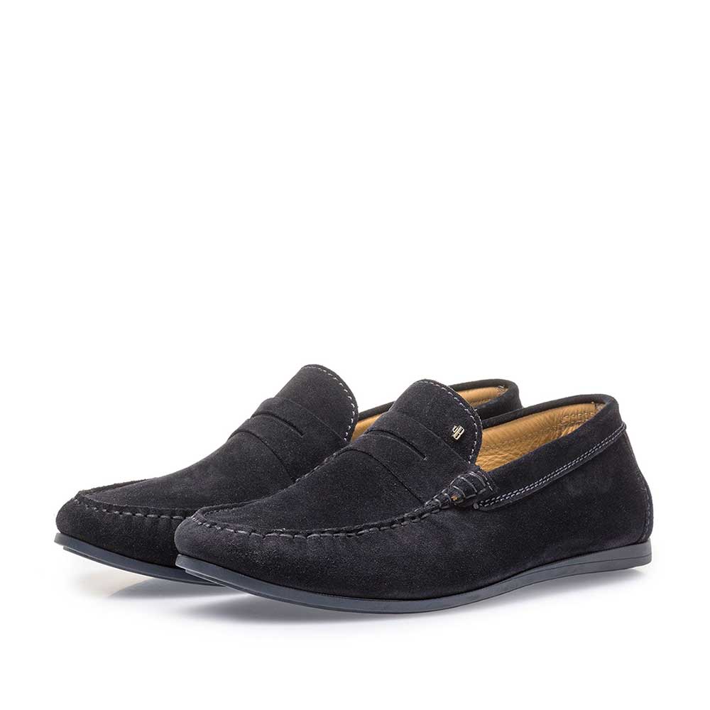 15038/00 - Dunkelblauer Wildleder-Loafer 15038/00 - Dunkelblauer Wildleder-Loafer