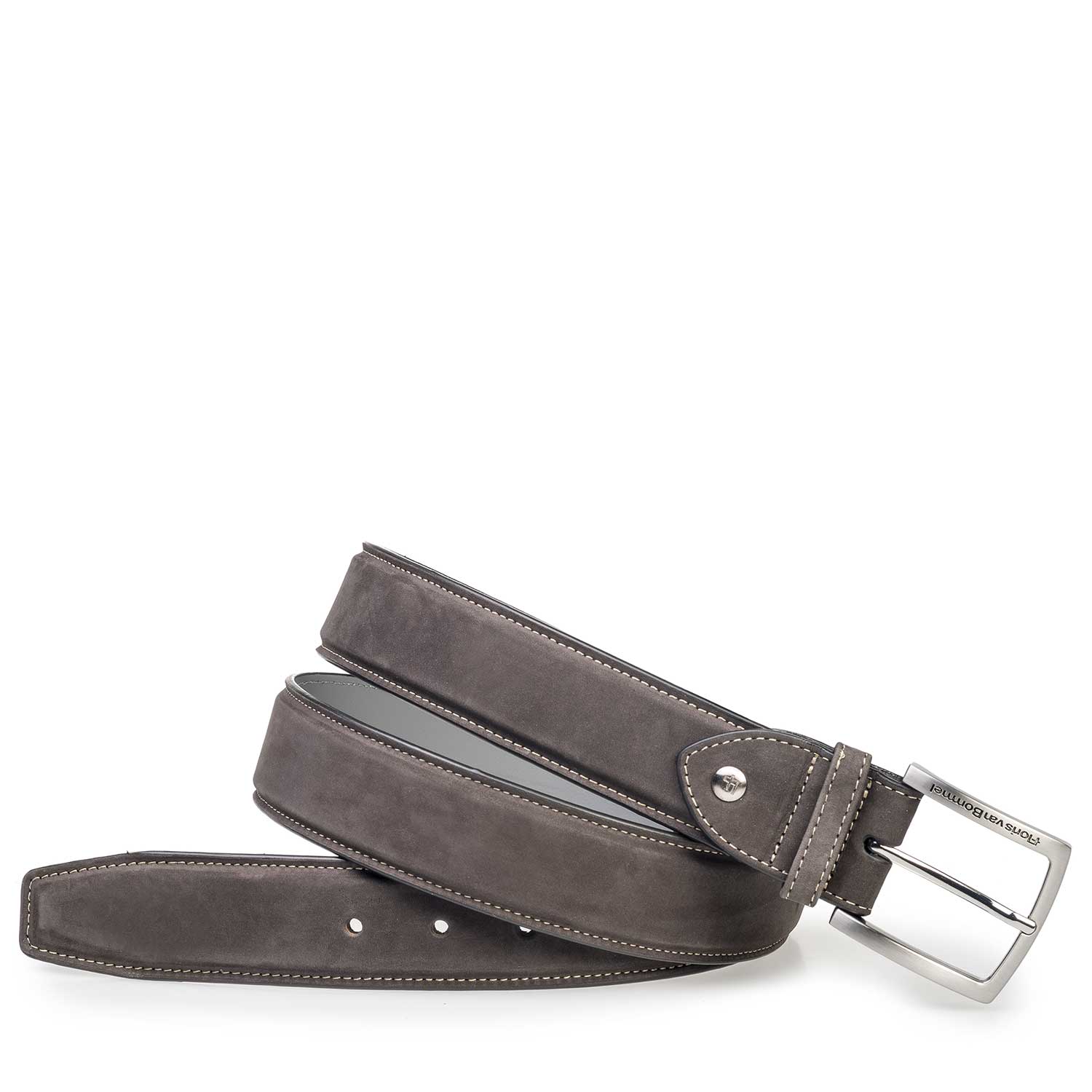 75189/84 - Dark grey nubuck leather belt 75189/84 - Dark grey nubuck leather belt