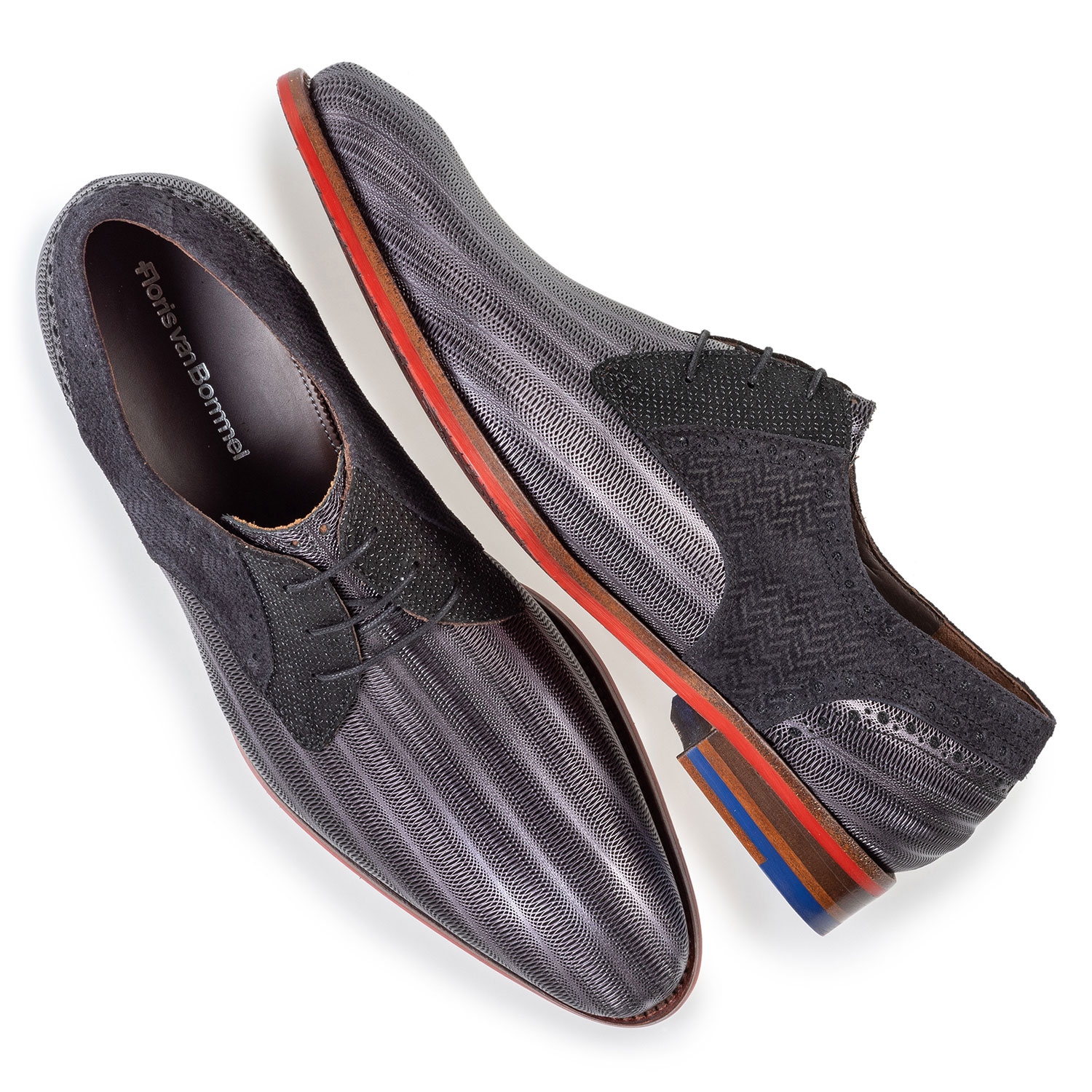 18107/17 - Lace shoe metallic black 18107/17 - Lace shoe metallic black
