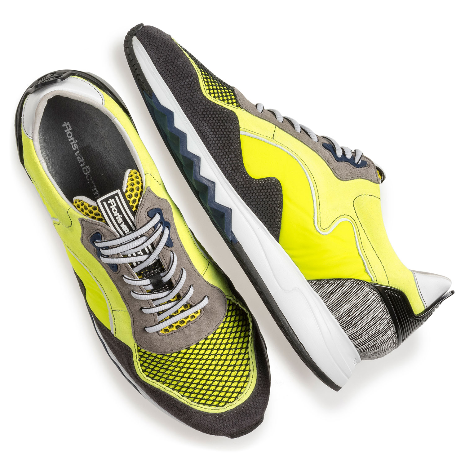 16092/15 - Neongelber Wildleder-Sneaker 16092/15 - Neongelber Wildleder-Sneaker