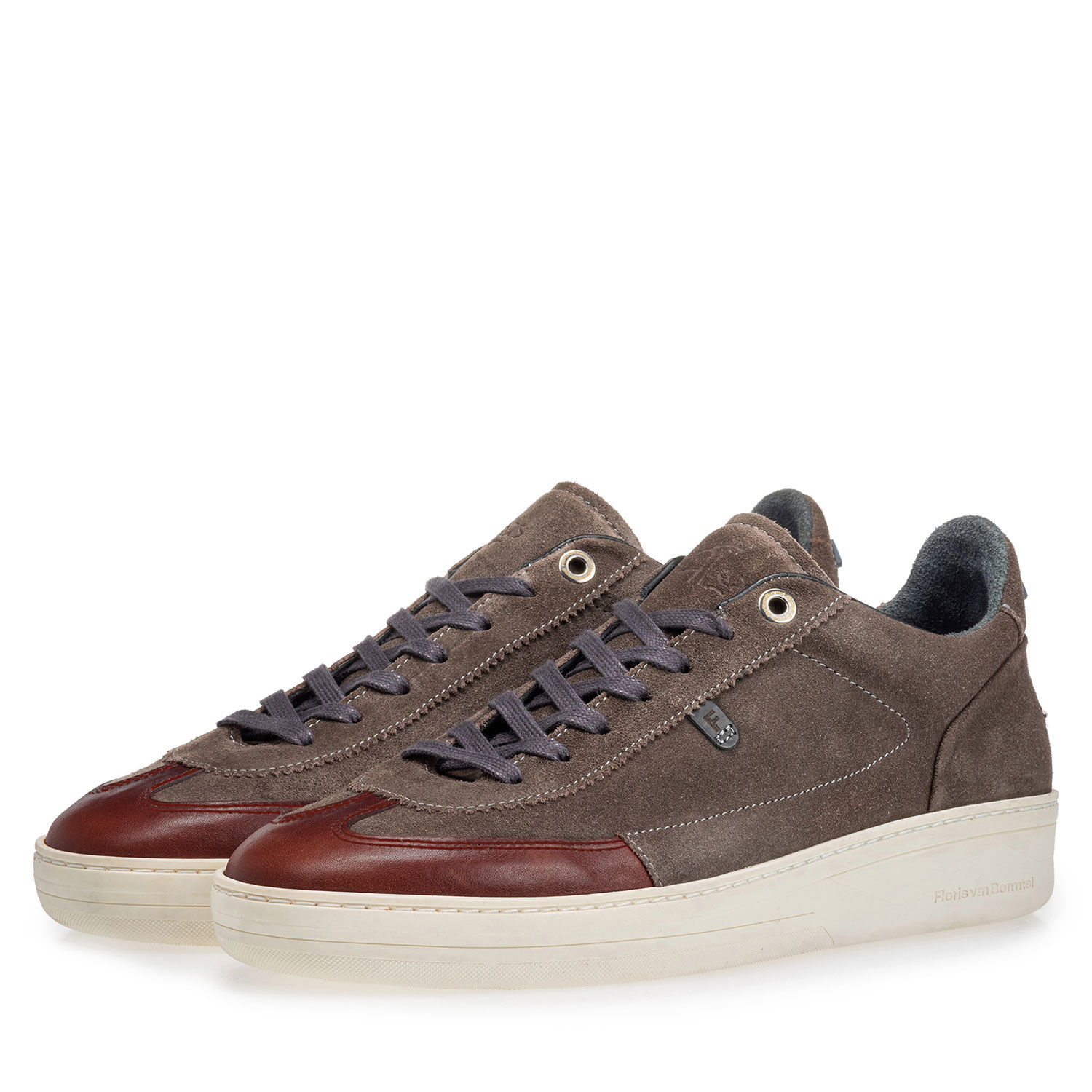 16267/07 - Sneaker suede leather dark taupe 16267/07 - Sneaker suede leather dark taupe