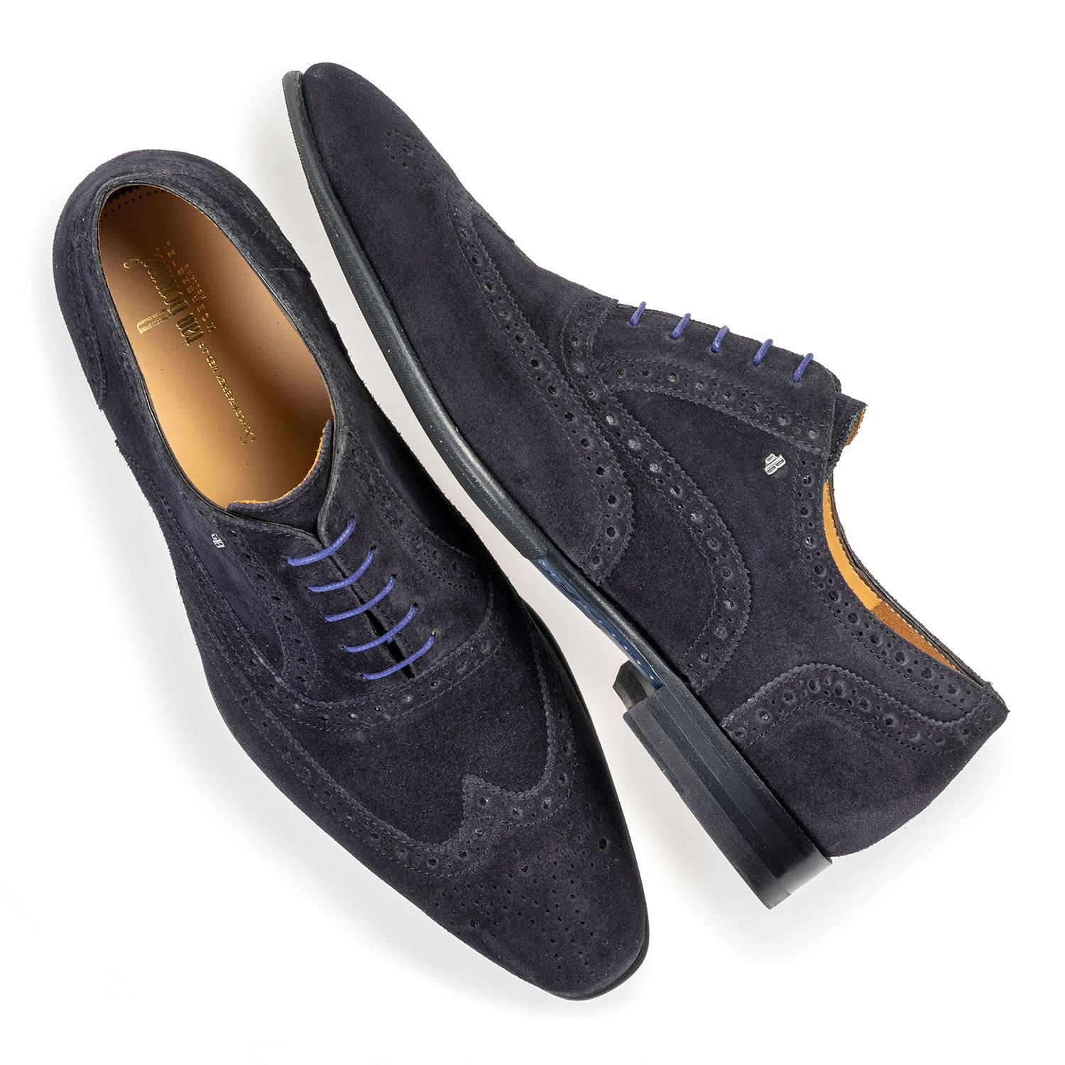 19295/02 - Dunkelblauer Wildleder-Brogue 19295/02 - Dunkelblauer Wildleder-Brogue