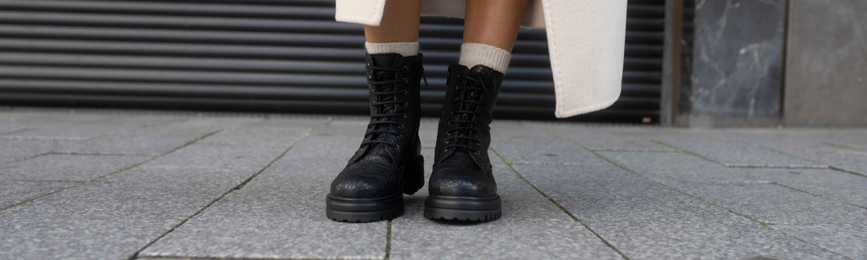 Black ankle boots